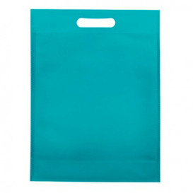 Plátěná Taška TNT s Průhmatem Aqua 30+10x40cm (25 Kousky)