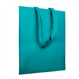 Plátěná Taška TNT s Dlouhou Rukojetí Aqua 38x42 Vrstvym (25 Kousky)
