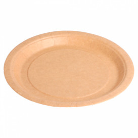 Papírové Talíř Biocated Přírodní Ø18cm (20 Kousky)