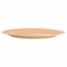 Papírové Talíř Biocated Přírodní Relieve Ø18cm (20 Kousky)