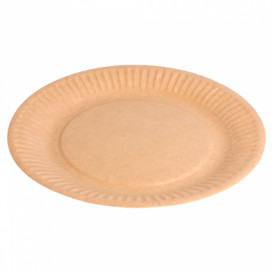 Papírové Talíř Biocated Přírodní Relieve Ø18cm (20 Kousky)