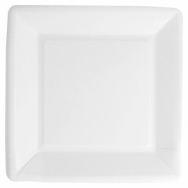 Papírové Talíř Biocated Bílý Čtvercový 18cm (400 Kousky)