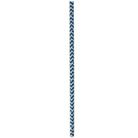 Papírová Rovná Brčka Modrý a Bílý Ø6mm 20cm (100 Kousky)