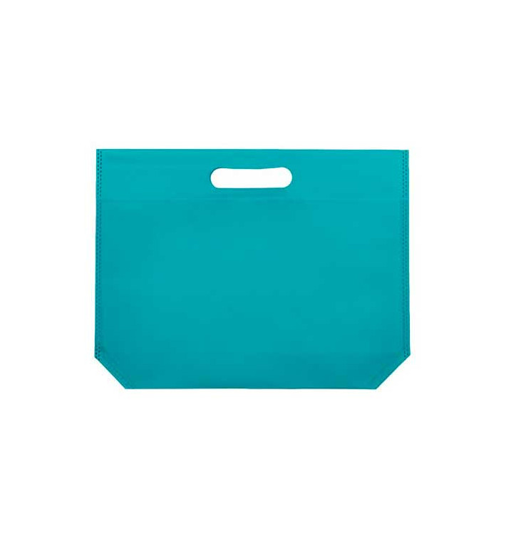 Plátěná Taška TNT s Průhmatem Aqua 34+8x26cm (200 Kousky) Plátěná Taška TNT s Průhmatem Aqua 34+8x26cm (200 Kousky)
