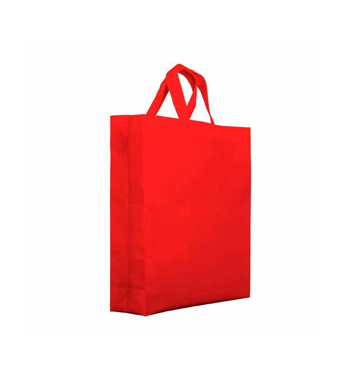 Plátěná Taška TNT PREMIUM s Krátké Rukojeti Červené 25+10x30cm (200 Kousky) Plátěná Taška TNT PREMIUM s Krátké Rukojeti Červené 25+10x30cm (200 Kousky)