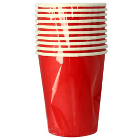 Kartonové Kelímek 9 Oz/240ml Červené " Party " (10 Kousky)