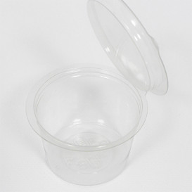 Miska kulatá s Víčkem APET Průhledný 80ml Ø70mm (50 Kousky)