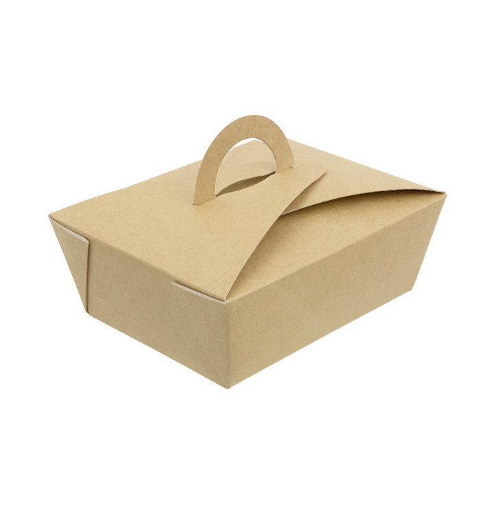 Krabička " párek v rohlíku " Kraft s Ouškem 12x9x5cm 750ml (350 Kousky) Krabička " párek v rohlíku " Kraft s Ouškem 12x9x5cm 750ml (350 Kousky)