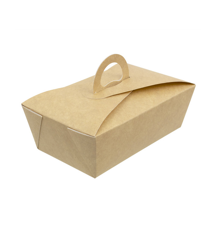 Krabička " párek v rohlíku " Kraft s Ouškem 16x9,5x6cm 1000ml (25 Kousky) Krabička " párek v rohlíku " Kraft s Ouškem 16x9,5x6cm 1000ml (25 Kousky)
