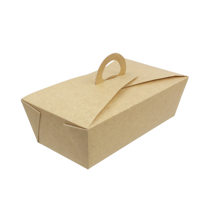 Krabička " párek v rohlíku " Kraft s Ouškem 20x10x7cm 1500ml (140 Kousky) Krabička " párek v rohlíku " Kraft s Ouškem 20x10x7cm 1500ml (140 Kousky)