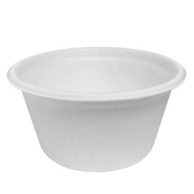 Miska z Cukrové Třtiny Bílá Ø6,2 cm 44ml (3000 Kousky)