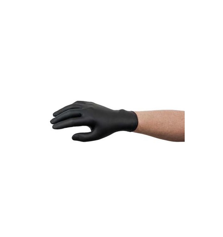 Nitrile Gloves Black Size S AQL 1.5 (1000 Units)