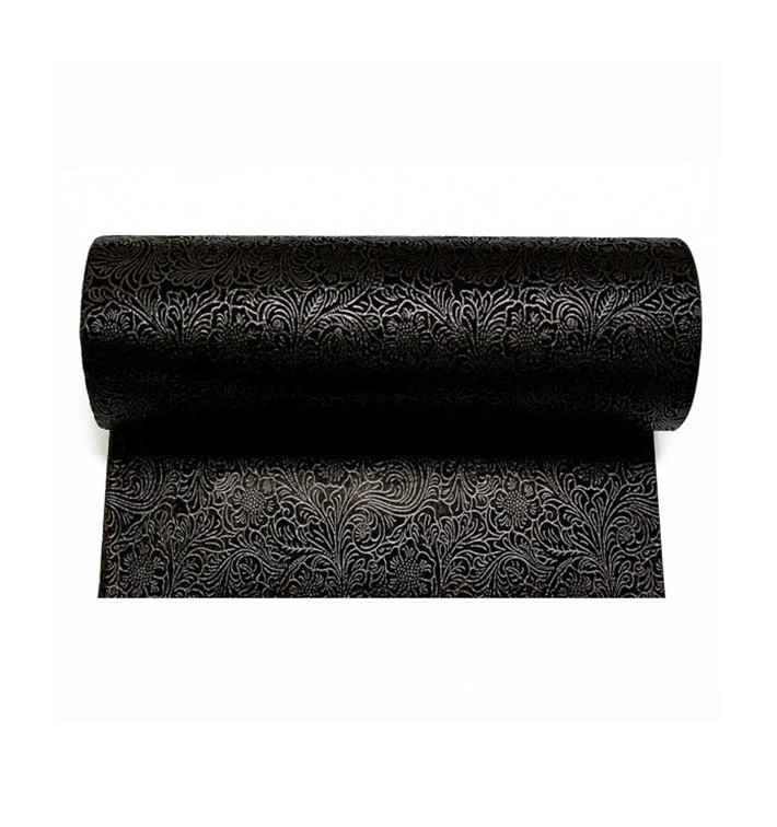 Ubrusy na Roli TNT Plus Černá 1,2x50m 60g P40cm (6 Kousky) Ubrusy na Roli TNT Plus Černá 1,2x50m 60g P40cm (6 Kousky)