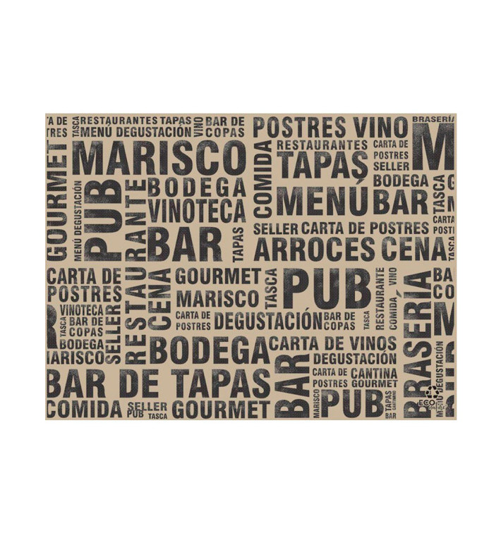 Papírové Prostírání 30x40cm Kraft " Gourmet " 40g (1000 Kousky) Papírové Prostírání 30x40cm Kraft " Gourmet " 40g (1000 Kousky)