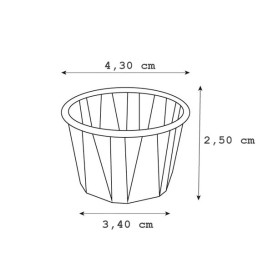 Miska Papírové Skládané 30ml (250 Kousky)