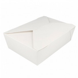 Krabička Karton Americký Bílá 19,7x14x6,4cm 1980ml (50 Kousky)