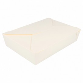 Krabička Karton Americký Bílá 19,7x14x4,6cm 1470ml (50 Kousky)