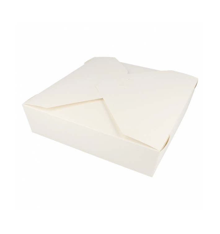 Krabička Karton Americký Bílá 21,7x21,7x6cm 2910ml (140 Kousky) Krabička Karton Americký Bílá 21,7x21,7x6cm 2910ml (140 Kousky)