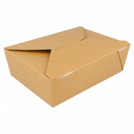 Krabička Karton Americký Přírodní 19,7x14x6,4cm 1980ml (50 Kousky)