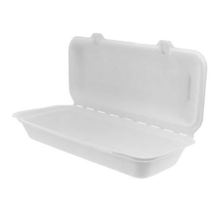 Obaly Panini z Cukrové Třtiny Bílý 29x14x6cm (50 Ks)
