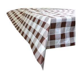 Papírové Ubrusy Předřezaný 1,2x1,2m " Červené Hnědý " 40g (400 Kousky)