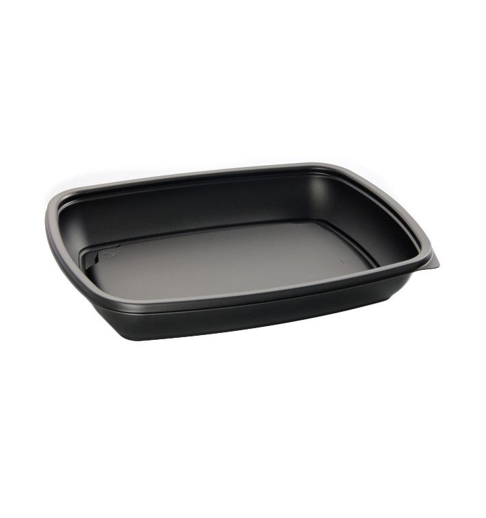 Plastové Obaly PP Černá 600ml 23x16,5cm (75 Kousky) Plastové Obaly PP Černá 600ml 23x16,5cm (75 Kousky)