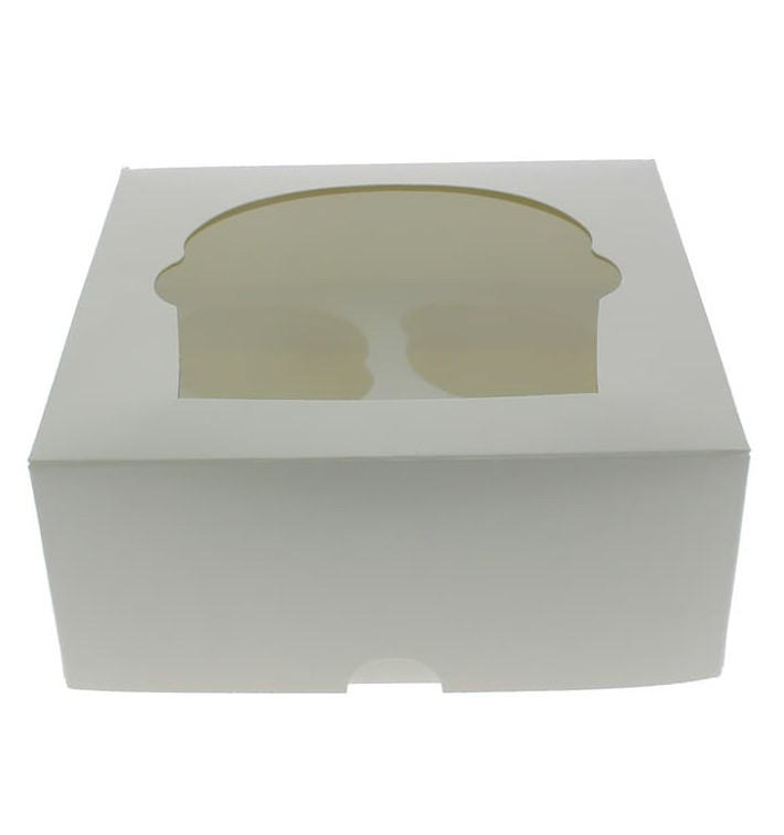 Krabička 4 Cukrářské se Stojanem 17,3x16,5x7,5cm Bílý (20 Kousky) Krabička 4 Cukrářské se Stojanem 17,3x16,5x7,5cm Bílý (20 Kousky)
