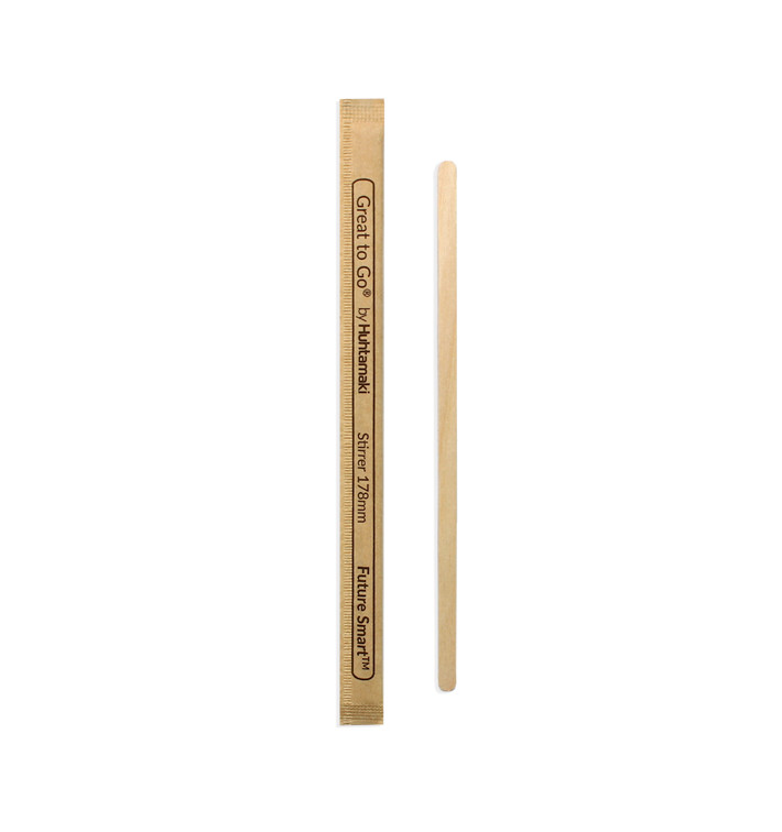 Míchátka na Kávu Balené 17,8cm (1000 Kousky) Míchátka na Kávu Balené 17,8cm (1000 Kousky)