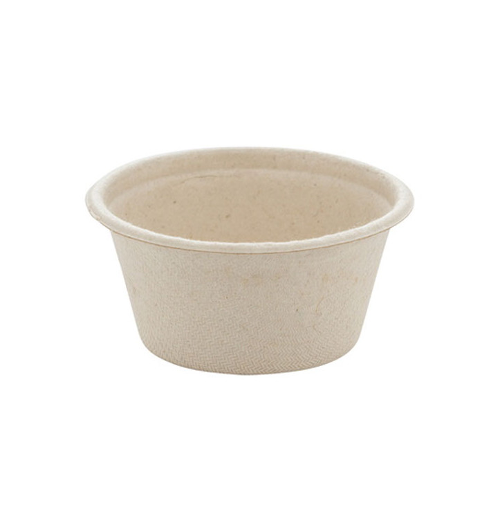 Sugarcane Container Natural Ø6,0cm 60ml (2000 Units) Sugarcane Container Natural Ø6,0cm 60ml (2000 Units)