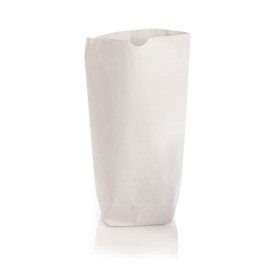 Paper Bag with Hexagonal Base White 14x19cm (125 Units)