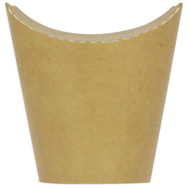 Kelímek Nepromastitelný Karton Kraftový Efekt s Chlopní 14Oz/420ml (50 Kousky)