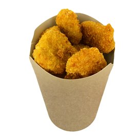 Kelímek Nepromastitelný Karton Kraftový Efekt s Chlopní 14Oz/420ml (1000 Kousky)