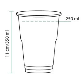 Plastové Kelímek PET Krystal Průhledný 350 ml (1150 Kousky)