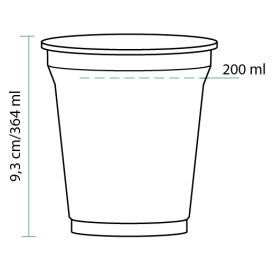 Plastové Kelímek PET 364 ml Ø9,5cm (75 Kousky)