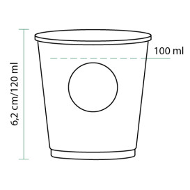 Kartonové Kelímek 4Oz/120ml "Specialty to go " Ø6,2 cm (2000 Kousky)