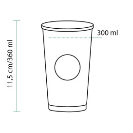 Kartonové Kelímek 12 Oz/360ml "Specialty to go " Ø8,0cm (1100 Kousky)