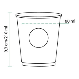 Kartonové Kelímek Cupmatic 8Oz/210ml Ø7,0cm (2500 Kousky)