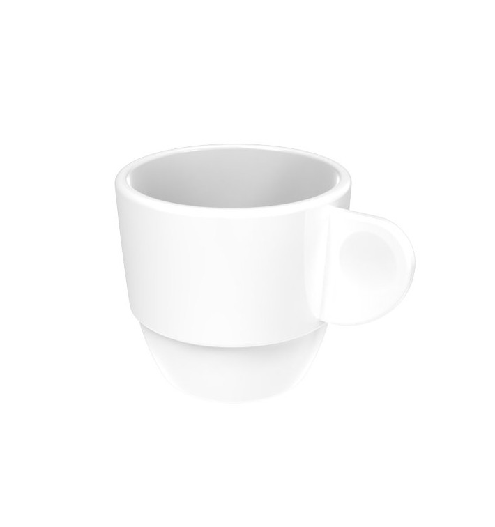 Šálek Opakovaně Použitelné SAN “Espresso” Bílý 80ml (6 Kousky) Šálek Opakovaně Použitelné SAN “Espresso” Bílý 80ml (6 Kousky)