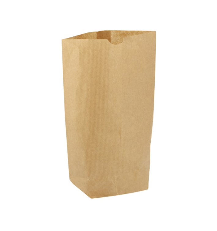 Paper Bag with Hexagonal Base Kraft 23x35cm (1000 Units)