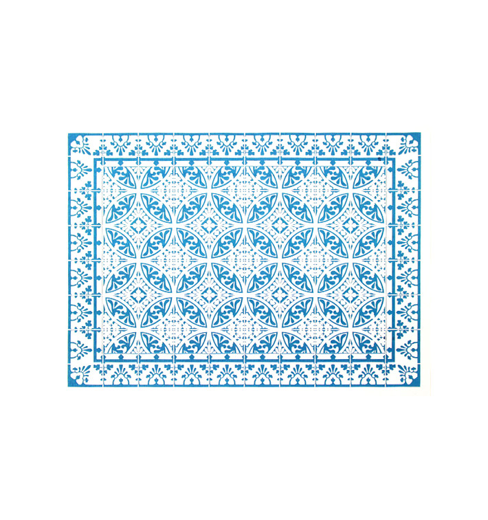 Papírové Individuální Ubrusový 30x40cm "Alhambra" Tyrkysový 50g/m² (1000 Ks) Papírové Individuální Ubrusový 30x40cm "Alhambra" Tyrkysový 50g/m² (1000 Ks)