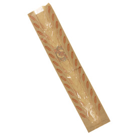 Papírové Sáčky Kraft s Okénkem " Hroty " 14+7x55cm (125 Kousky)