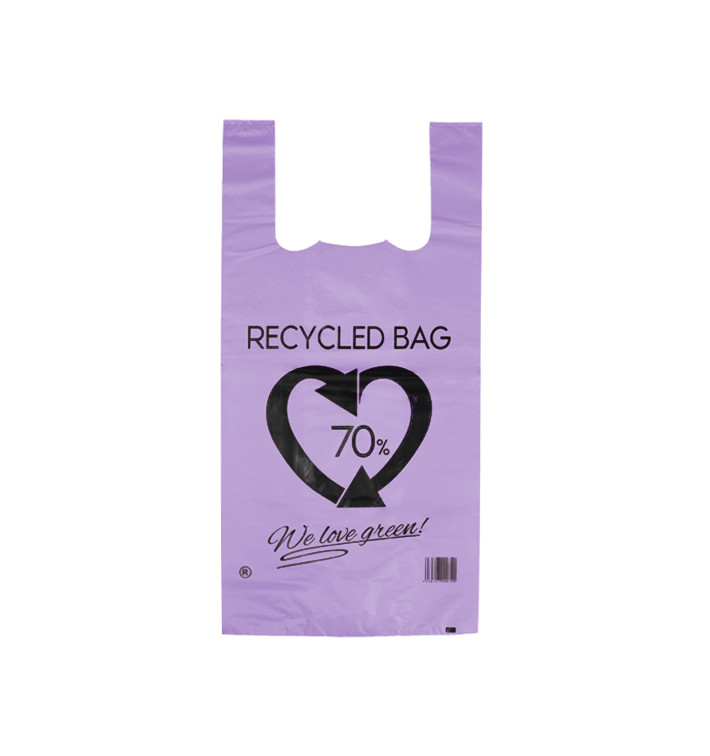 Plastové Tašky Košilky 70% Recyklované Šeřík 42x53cm 50µm (1.000 Kousky) Plastové Tašky Košilky 70% Recyklované Šeřík 42x53cm 50µm (1.000 Kousky)