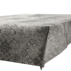 Předřezaný Papírový Ubrus 1x1m "Mozaik" Černý 40g/m² (400 Ks)