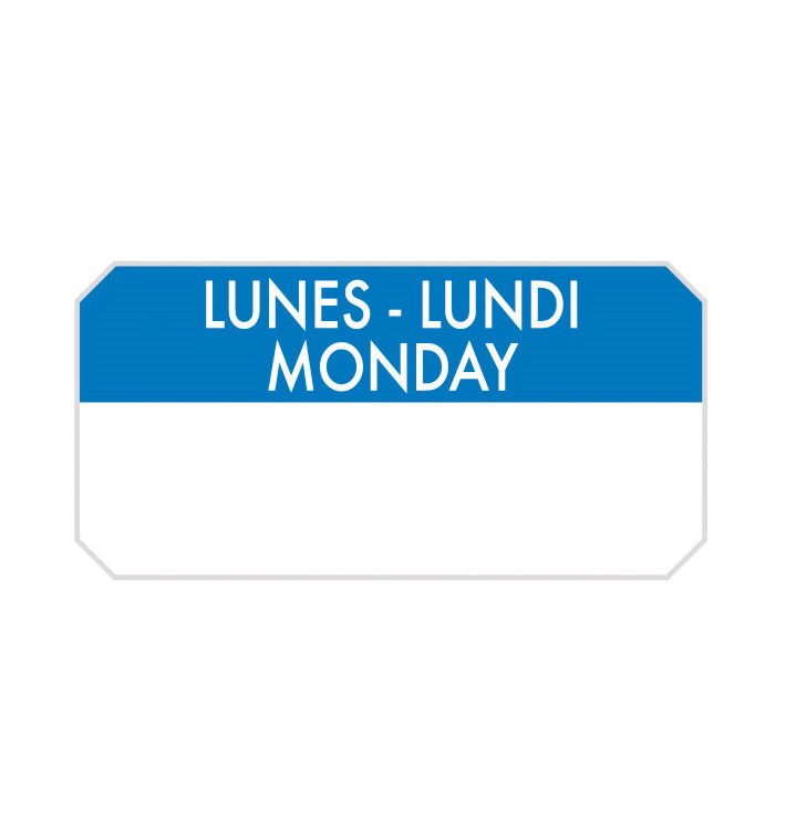 Etikety na Roli “Monday" 5x2,5cm (1.000 Ks) Etikety na Roli “Monday" 5x2,5cm (1.000 Ks)