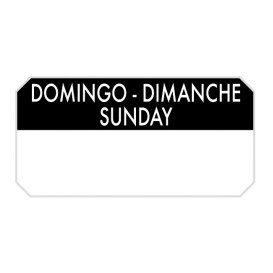 Etikety na Roli “Sunday" 5x2,5cm (1.000 Ks)