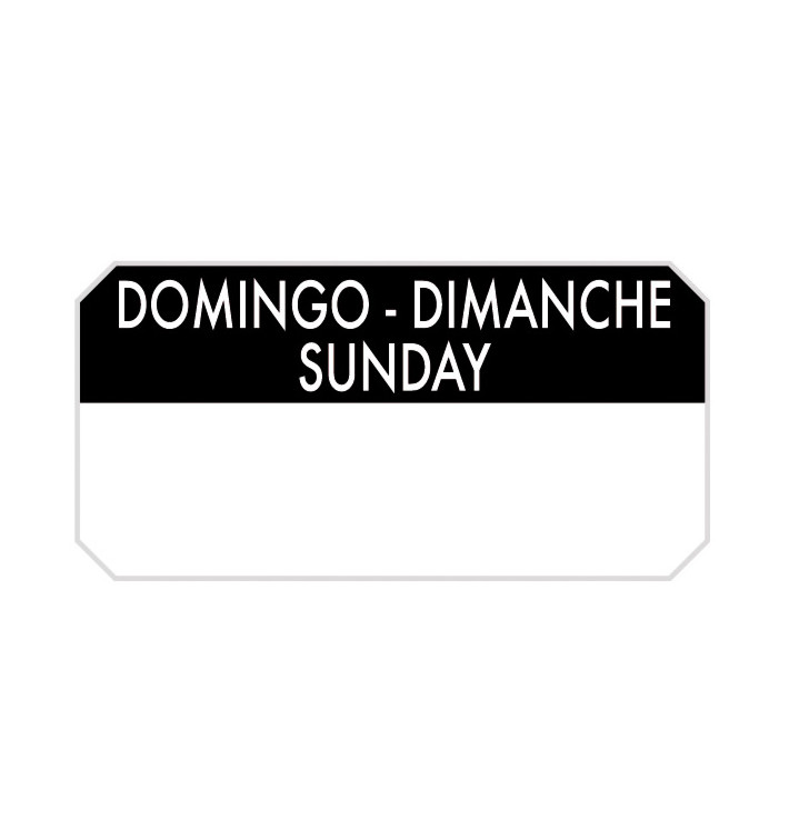 Etikety na Roli “Sunday" 5x2,5cm (1.000 Ks) Etikety na Roli “Sunday" 5x2,5cm (1.000 Ks)