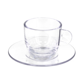 Šálek Opakovaně Použitelné SAN “Espresso” Transparentní 80ml (36 Ks)
