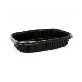 Potravinářské Obaly PP Černá 800ml 215x170x40mm (320 Ks)