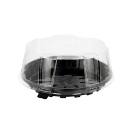 Víčko na Obaly Plastové Dort APET Ø18x8cm (10 Ks)