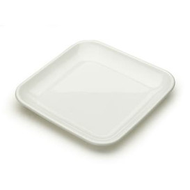 Plastové Talíř pro Ochutnávky Bílý 6x6x1 cm